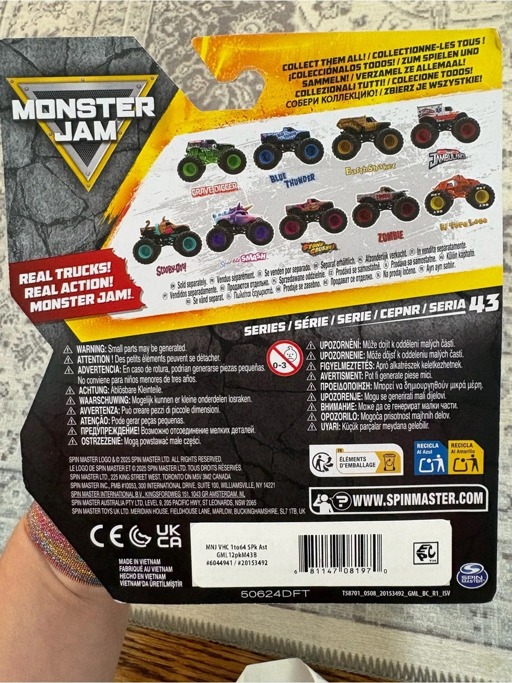 Monster Jam El Toro Loco Kids Monster Truck Toy - Orange & Yellow